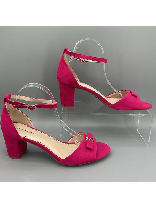 Charter Club Shoes - NEW Charter Club Women’s Lilianna Ankle Strap Dress Sandals Pink Size 11M
